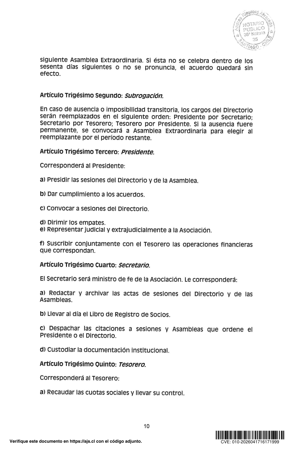 Estatutos SNF A.G., página 11